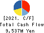 Solasto Corporation Cash Flow Statement 2021年Mar期 Solasto Corporation Cash Flow Statement 2021年3月期