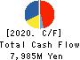 Nagase Brothers Inc. Cash Flow Statement 2020年3月期