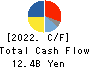 NAKANISHI INC. Cash Flow Statement 2022年12月期