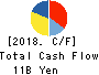 TOA OIL CO., LTD. Cash Flow Statement 2018年Dec期 TOA OIL CO., LTD. Cash Flow Statement 2018年12月期