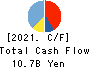Oisix ra daichi Inc. Cash Flow Statement 2021年3月期