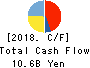 TOKYOTOKEIBA CO.,LTD. Cash Flow Statement 2018年Dec期 TOKYOTOKEIBA CO.,LTD. Cash Flow Statement 2018年12月期