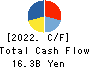 THE JAPAN WOOL TEXTILE CO., LTD. Cash Flow Statement 2022年11月期