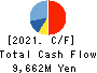YONDENKO CORPORATION Cash Flow Statement 2021年3月期