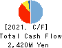 TOKYO BOARD INDUSTRIES CO.,LTD. Cash Flow Statement 2021年Mar期 TOKYO BOARD INDUSTRIES CO.,LTD. Cash Flow Statement 2021年3月期