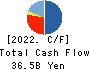 KI-STAR REAL ESTATE CO.,LTD Cash Flow Statement 2022年3月期