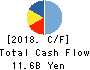 Japan Drilling Co.,Ltd. Cash Flow Statement 2018年3月期