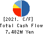 THE ROYAL HOTEL,LIMITED Cash Flow Statement 2021年Mar期 THE ROYAL HOTEL,LIMITED Cash Flow Statement 2021年3月期