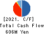 GINZA YAMAGATAYA CO.,LTD. Cash Flow Statement 2021年3月期
