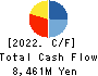 TOKYO TEKKO CO.,LTD. Cash Flow Statement 2022年3月期
