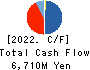 The Global Ltd. Cash Flow Statement 2022年Jun期 The Global Ltd. Cash Flow Statement 2022年6月期
