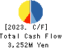 OKADA AIYON CORPORATION Cash Flow Statement 2023年3月期