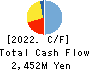 KAWADEN CORPORATION Cash Flow Statement 2022年3月期