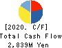 YAMAU HOLDINGS CO., LTD. Cash Flow Statement 2020年3月期