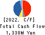 Tokyo Cosmos Electric Co.,Ltd. Cash Flow Statement 2022年3月期