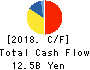OKINAWA CELLULAR TELEPHONE COMPANY Cash Flow Statement 2018年3月期