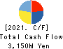 DIGITAL HEARTS HOLDINGS Co., Ltd. Cash Flow Statement 2021年Mar期 DIGITAL HEARTS HOLDINGS Co., Ltd. Cash Flow Statement 2021年3月期