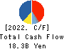 YOROZU CORPORATION Cash Flow Statement 2022年3月期