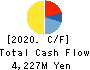 KADOYA SESAME MILLS INCORPORATED Cash Flow Statement 2020年3月期