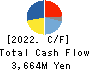 TOREX SEMICONDUCTOR LTD. Cash Flow Statement 2022年Mar期 TOREX SEMICONDUCTOR LTD. Cash Flow Statement 2022年3月期