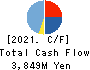 WASEDA ACADEMY CO.,LTD. Cash Flow Statement 2021年3月期