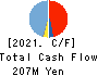 Wantedly, Inc. Cash Flow Statement 2021年8月期