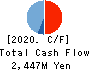 JAPAN CRAFT HOLDINGS CO.,LTD. Cash Flow Statement 2020年6月期