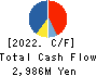 Shirai Electronics Industrial Co.,Ltd. Cash Flow Statement 2022年3月期