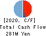 Tsubota Laboratory Incorporated Cash Flow Statement 2020年3月期