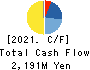 EnBio Holdings Cash Flow Statement 2021年Mar期 EnBio Holdings Cash Flow Statement 2021年3月期