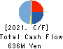 Koukandekirukun, Inc. Cash Flow Statement 2021年3月期