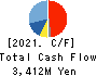 Sasakura Engineering Co.,Ltd. Cash Flow Statement 2021年3月期