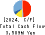 Japan Eyewear Holdings Co.,Ltd. Cash Flow Statement 2024年1月期