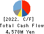 COVER Corporation Cash Flow Statement 2022年Mar期 COVER Corporation Cash Flow Statement 2022年3月期
