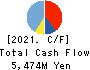 THE YONKYU CO.,LTD. Cash Flow Statement 2021年3月期
