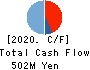 AXIS CO.,LTD. Cash Flow Statement 2020年Dec期 AXIS CO.,LTD. Cash Flow Statement 2020年12月期