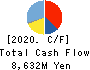 YOKOWO CO.,LTD. Cash Flow Statement 2020年3月期