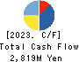 NISSO GROUP Co.,Ltd. Cash Flow Statement 2023年8月期