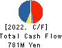 Shirohato Co.,Ltd. Cash Flow Statement 2022年2月期