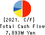TOKYO TEKKO CO.,LTD. Cash Flow Statement 2021年3月期