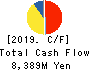 Nihon Tokushu Toryo Co.,Ltd. Cash Flow Statement 2019年3月期