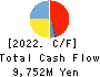 DAISHINKU CORP. Cash Flow Statement 2022年3月期