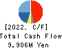 FUJIMI INCORPORATED Cash Flow Statement 2022年Mar期 FUJIMI INCORPORATED Cash Flow Statement 2022年3月期