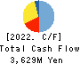 TAOKA CHEMICAL COMPANY,LIMITED Cash Flow Statement 2022年3月期