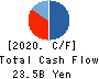 Hakuto Co.,Ltd. Cash Flow Statement 2020年3月期