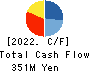 Microwave Chemical Co.,Ltd. Cash Flow Statement 2022年3月期
