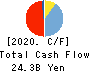 The Kita-Nippon Bank, Ltd. Cash Flow Statement 2020年3月期