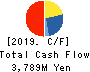 Sasakura Engineering Co.,Ltd. Cash Flow Statement 2019年3月期