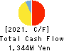 OPTiM CORPORATION Cash Flow Statement 2021年Mar期 OPTiM CORPORATION Cash Flow Statement 2021年3月期