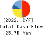 KOEI TECMO HOLDINGS CO., LTD. Cash Flow Statement 2022年3月期